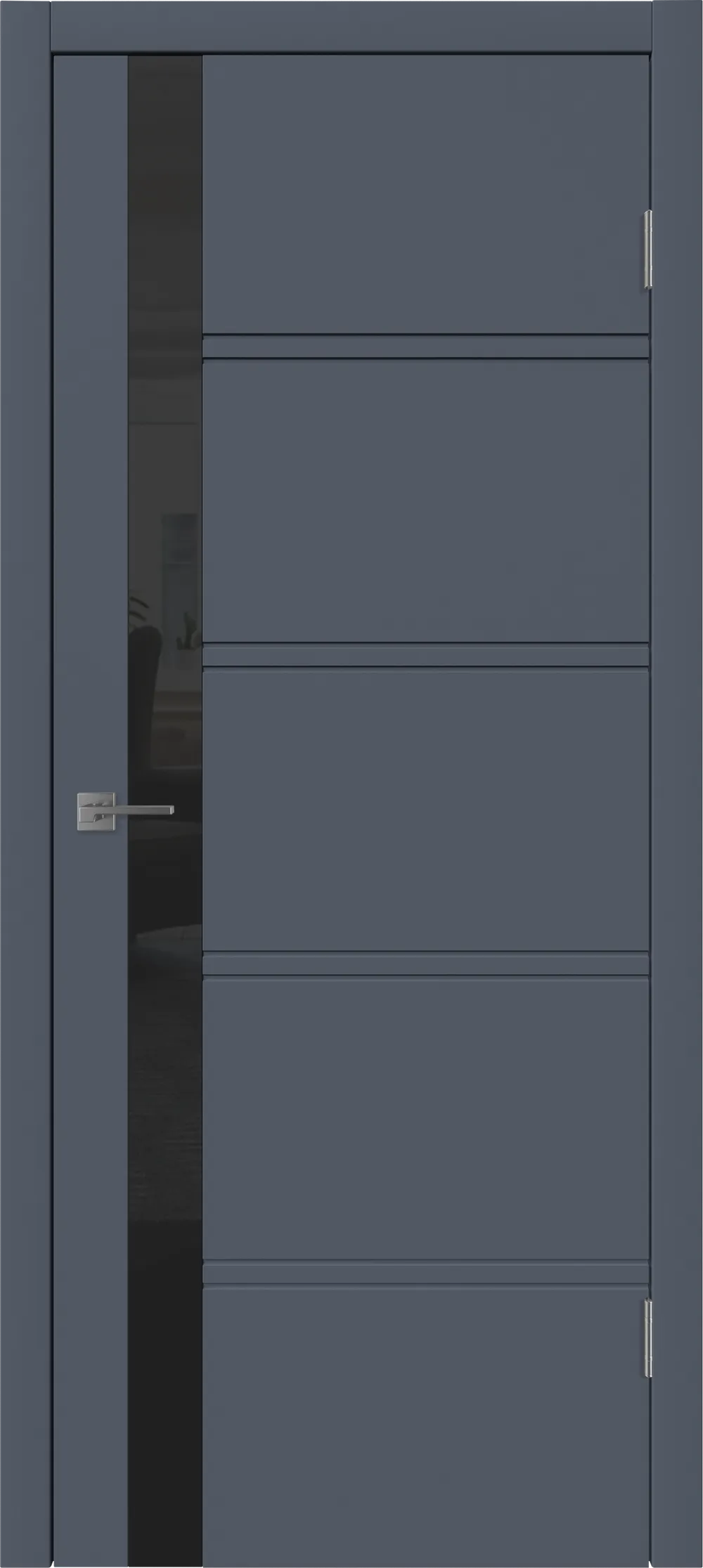 Integra 34 ДО Black gloss 800*2000 Графит эмаль