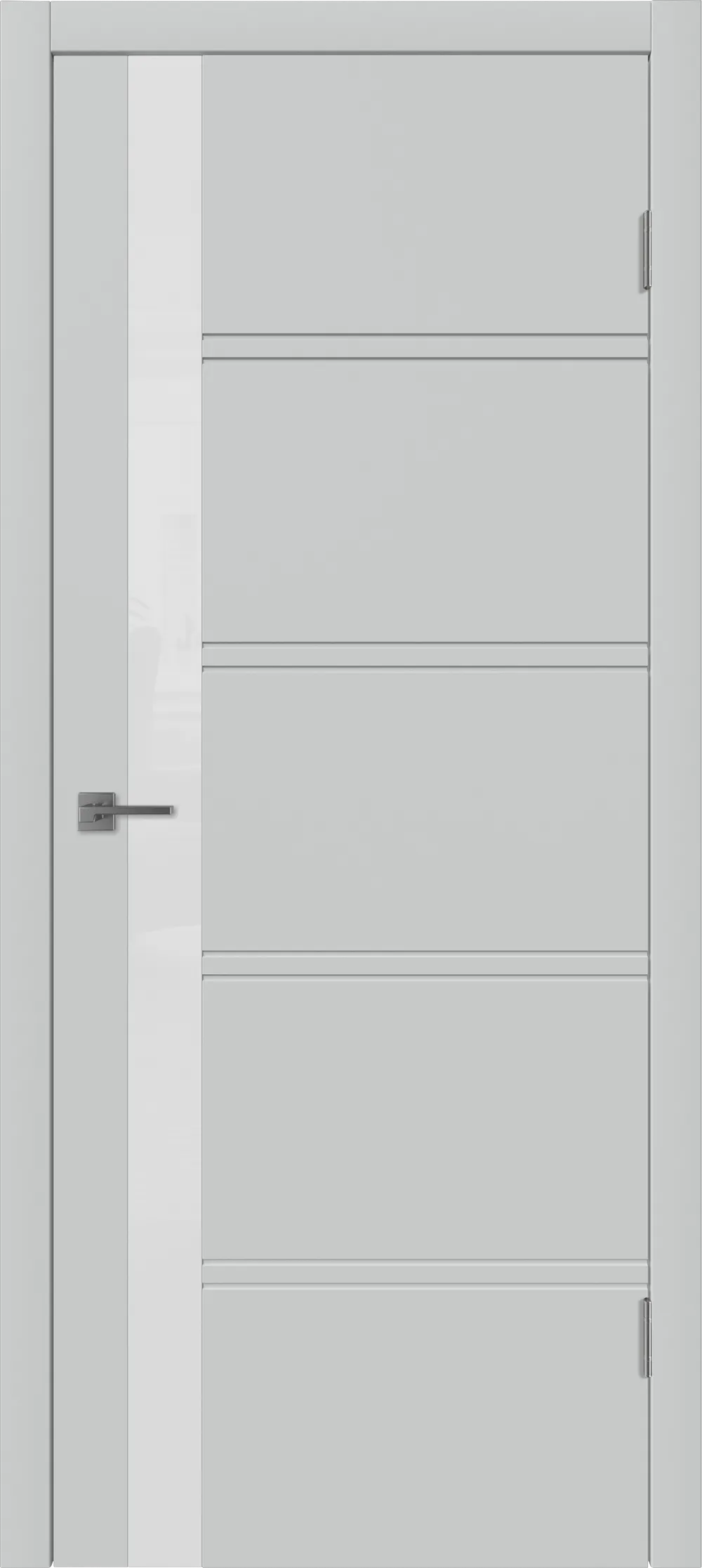 Integra 34 ДО White gloss 800*2000 Серебро эмаль