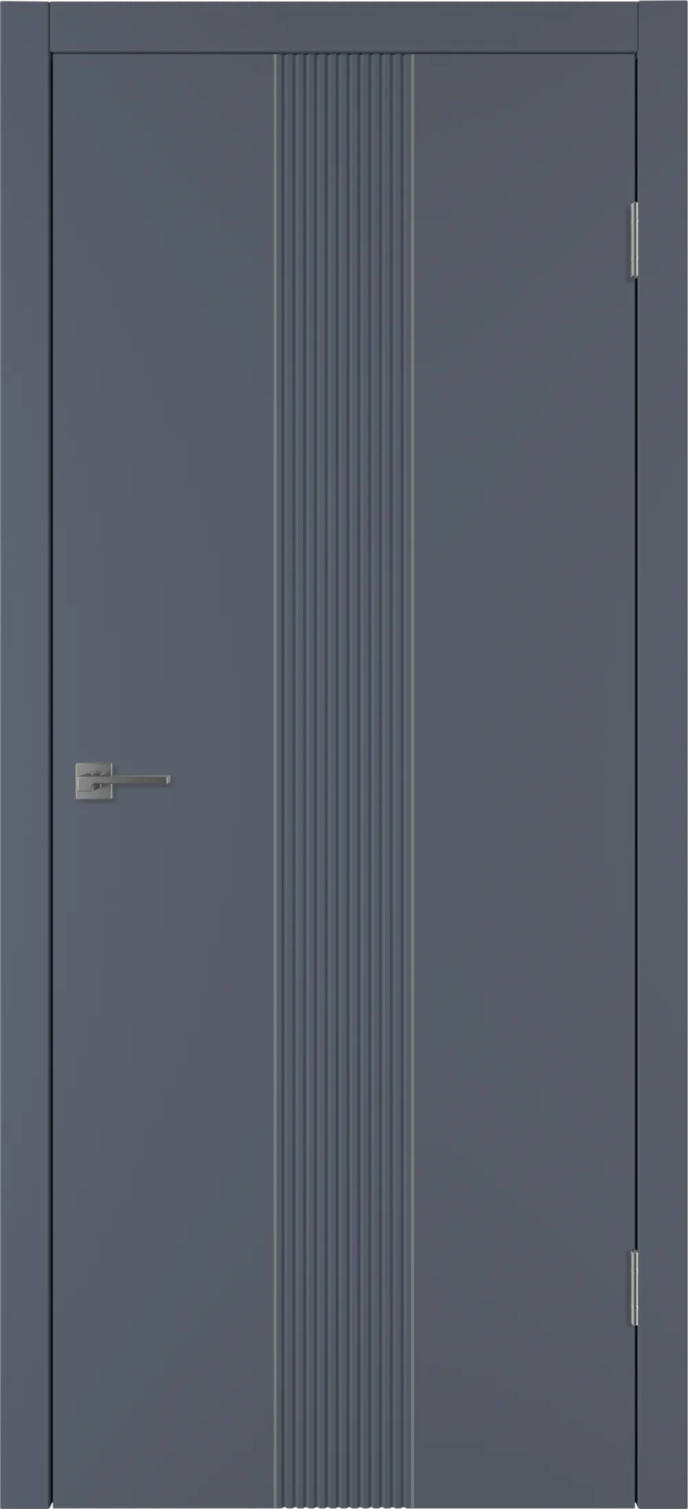 Integra 65 ДГ 800*2000 Графит эмаль Молдинг Серебро