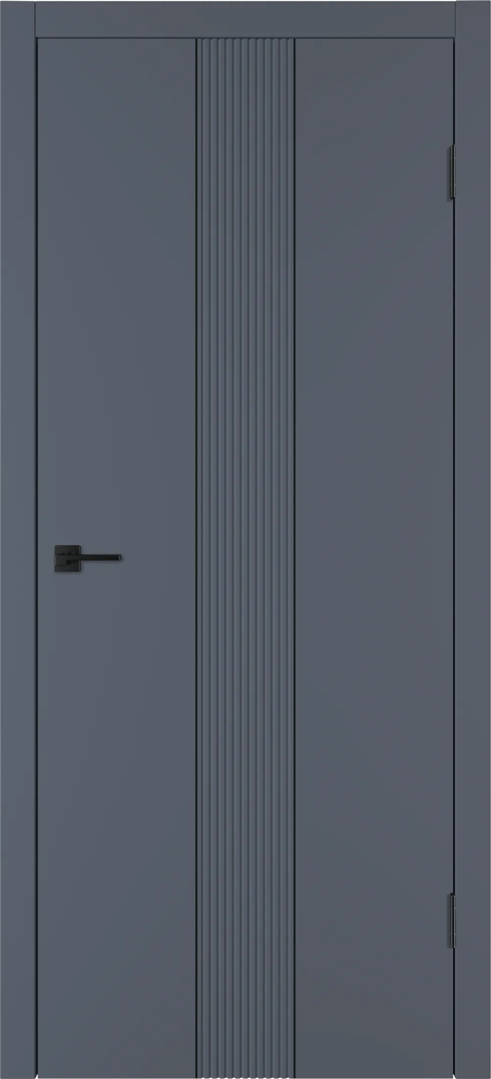 Integra 65 ДГ 800*2000 Графит эмаль Молдинг Черный