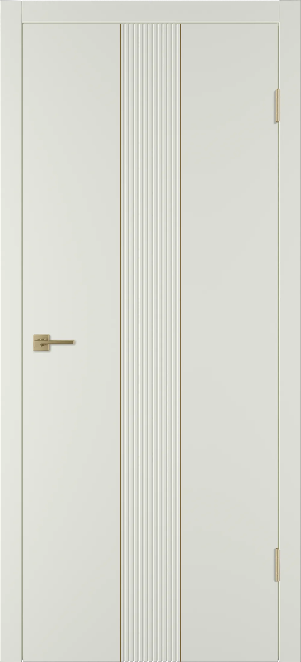 Integra 65 ДГ 800*2000 Магнолия эмаль Молдинг Золото