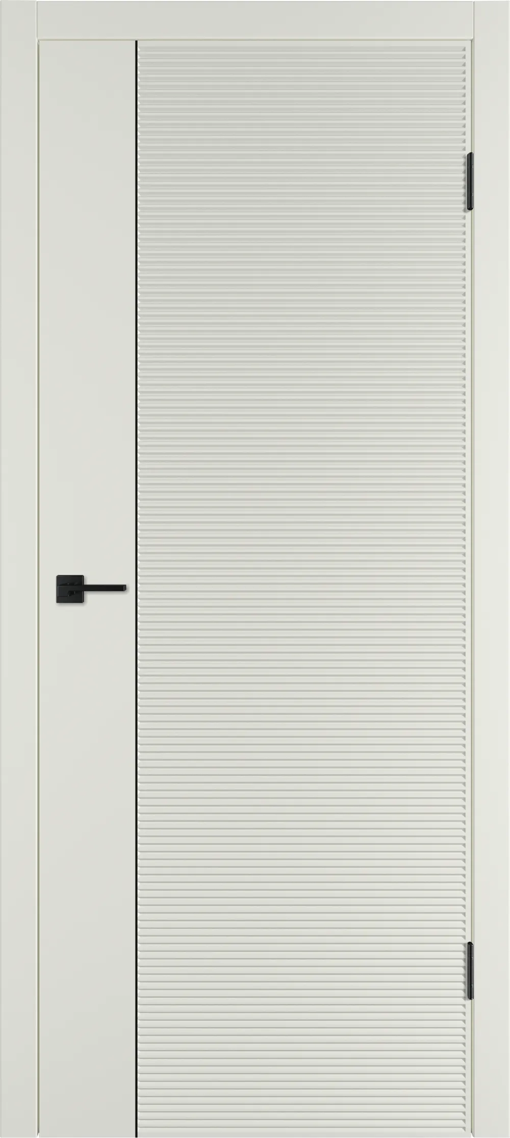 Integra 28.1 ДГ 800*2000 Магнолия эмаль Молдинг Черный