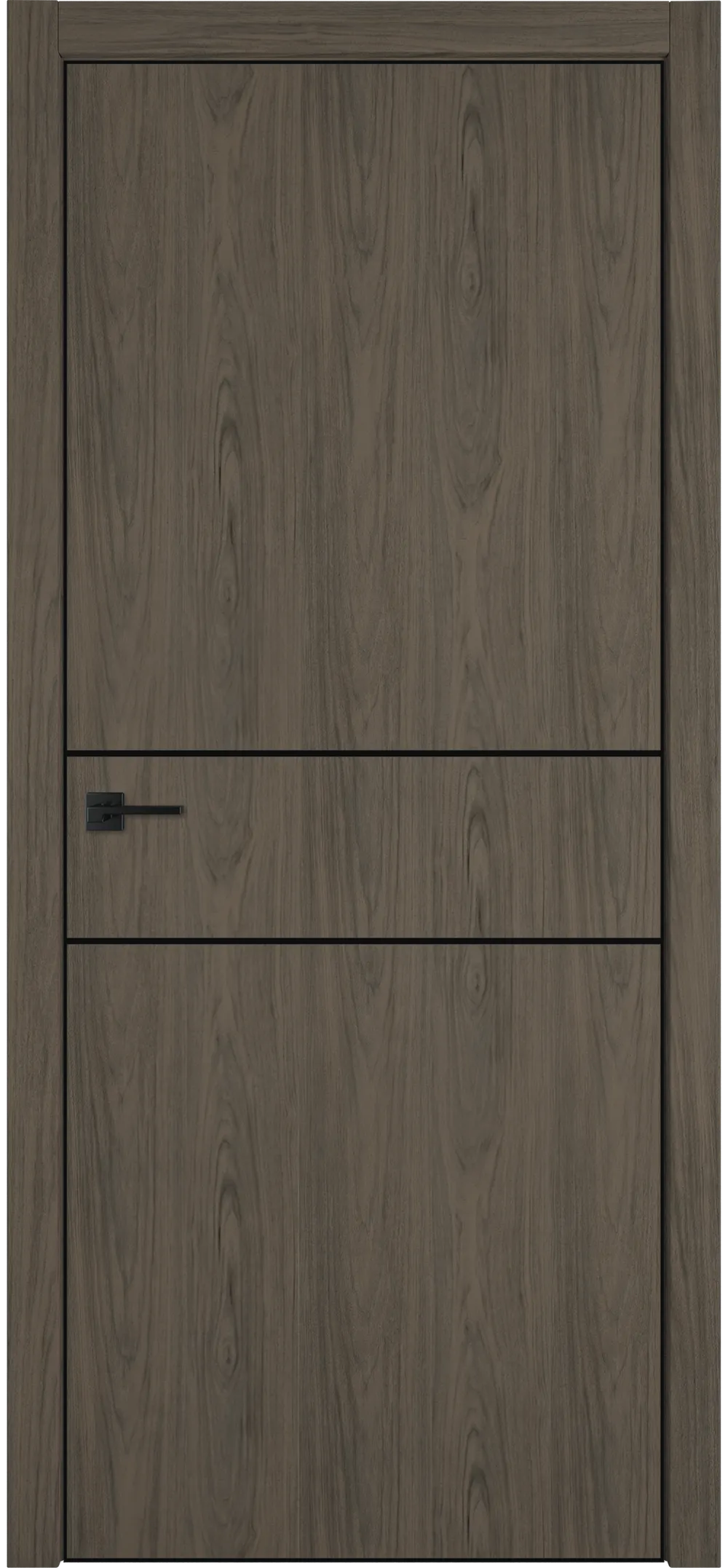 Witon 2 800*2000 Орех горный Black Edge Молдинг Черный