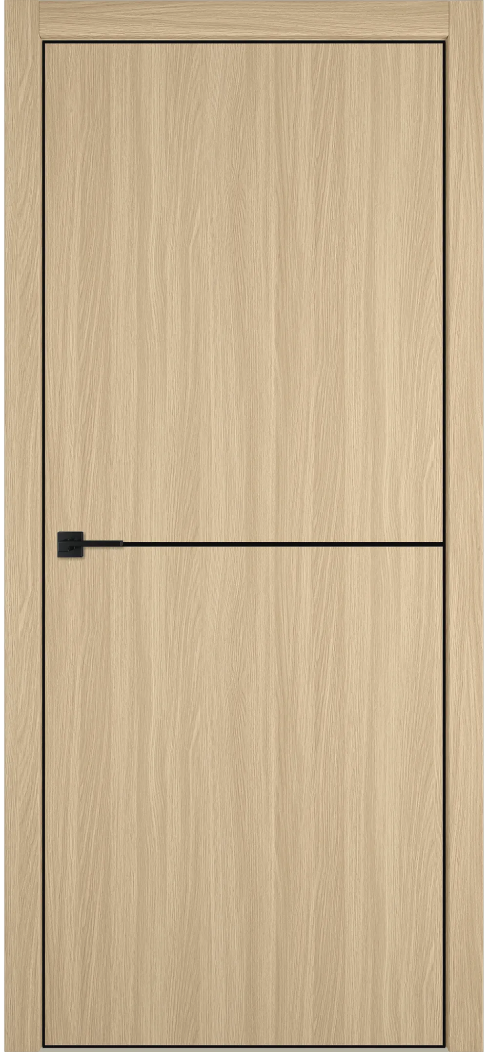 Witon 1 800*2000 Орех бежевый Black Edge Молдинг Черный