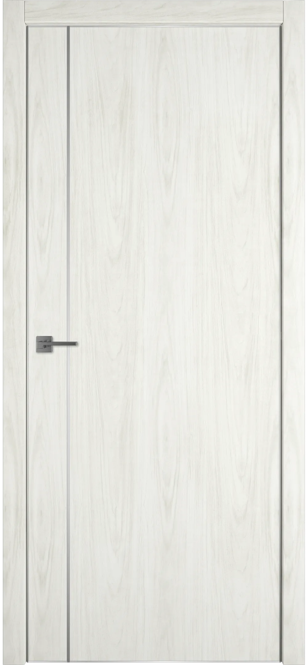 Witon 1 VM 800*2000 Орех молочный Silver Edge Молдинг серебро накладной