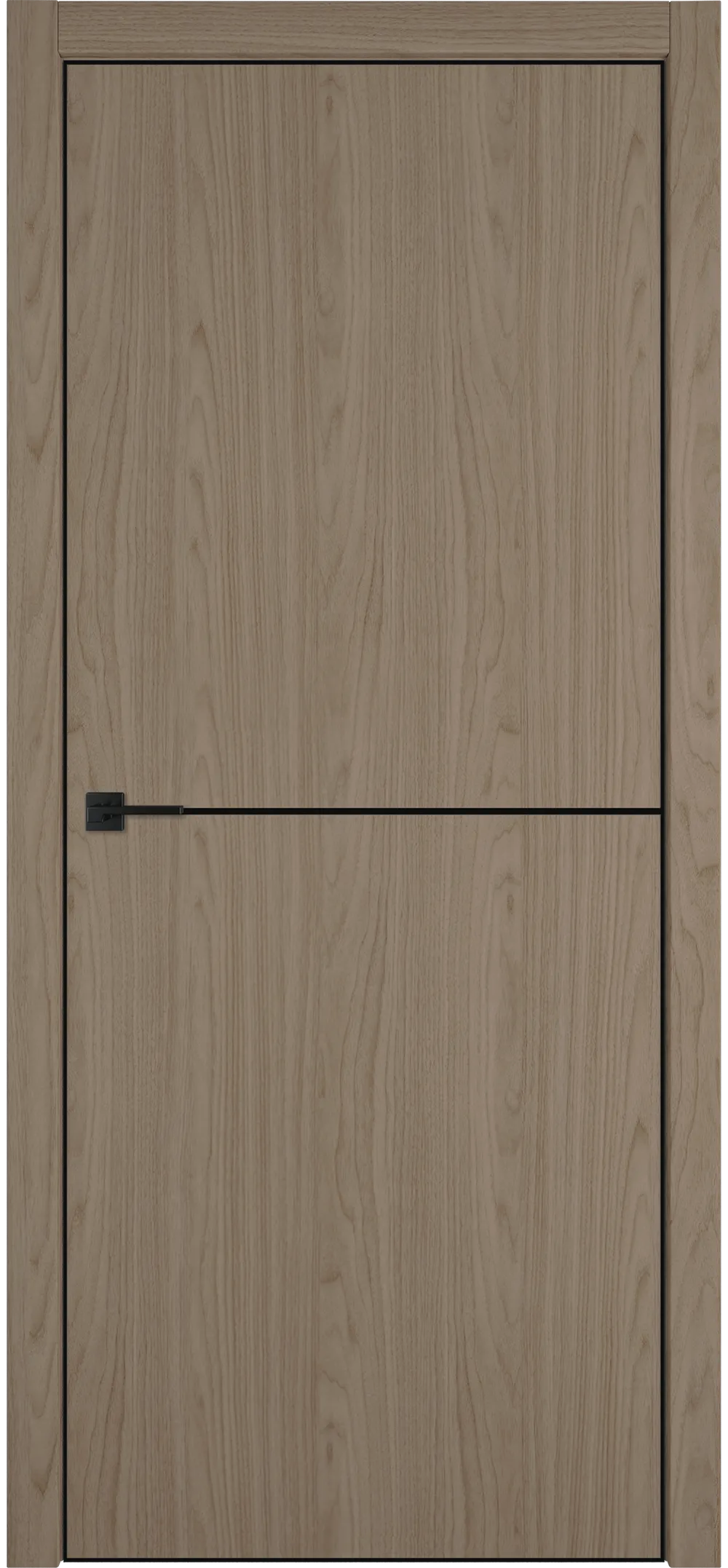 Witon 1 800*2000 Орех серый Black Edge Молдинг Черный