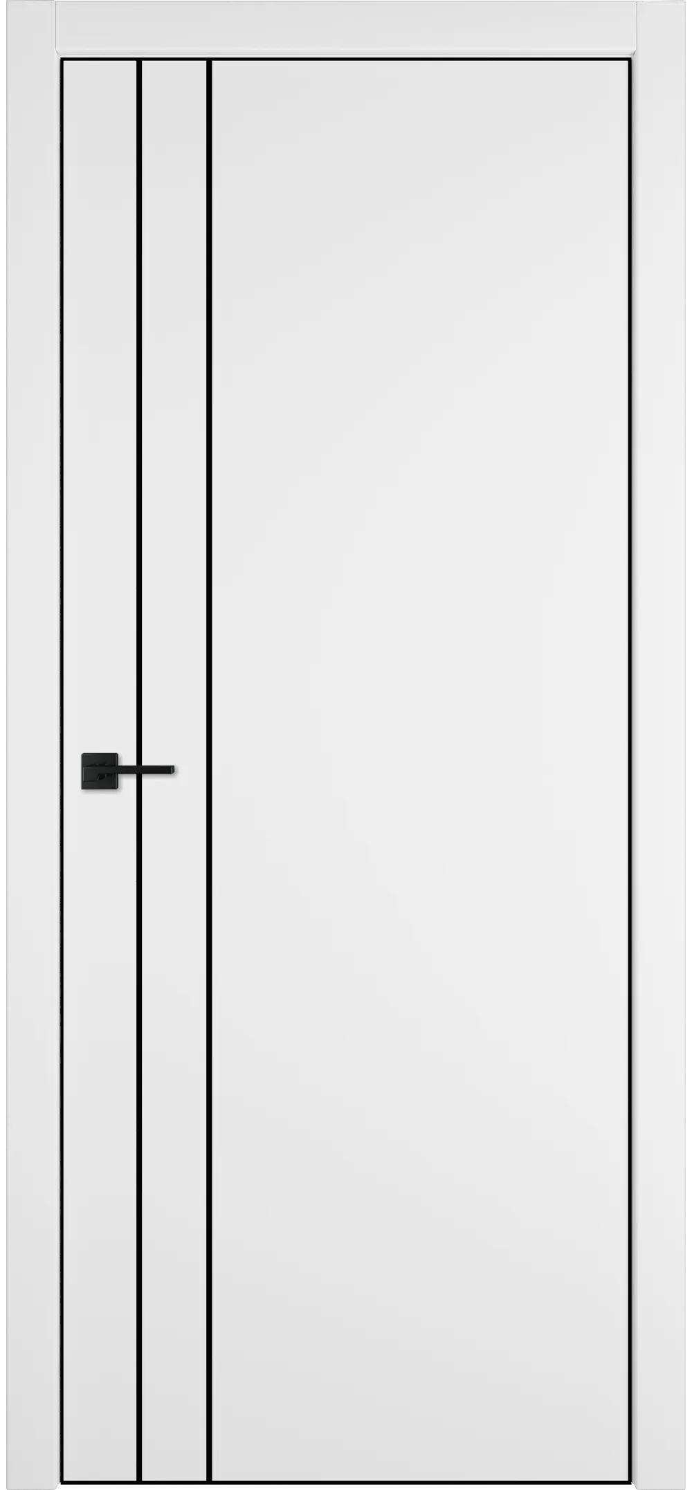 Witon 2 VM 800*2000 White Black Edge Молдинг черный накладной