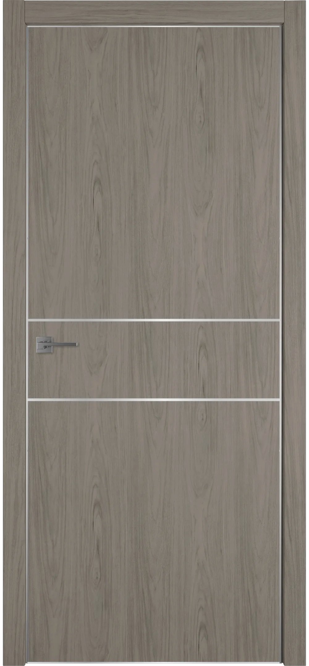 Witon 2 800*2000 Орех шерман Silver Edge Молдинг Серебро