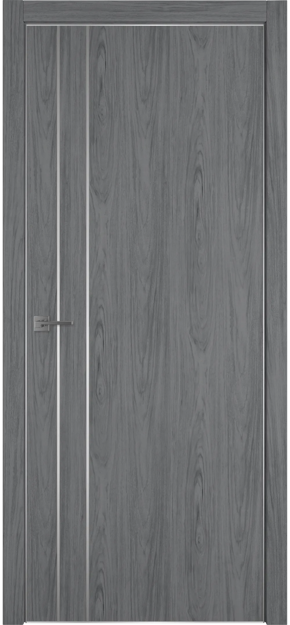 Witon 2 VM 800*2000 Орех пепельный Silver Edge Молдинг серебро накладной