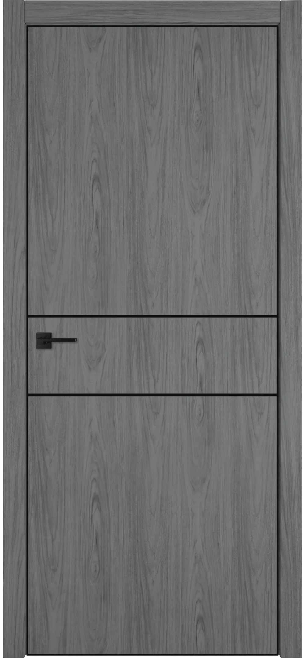 Witon 2 800*2000 Орех пепельный Black Edge Молдинг Черный