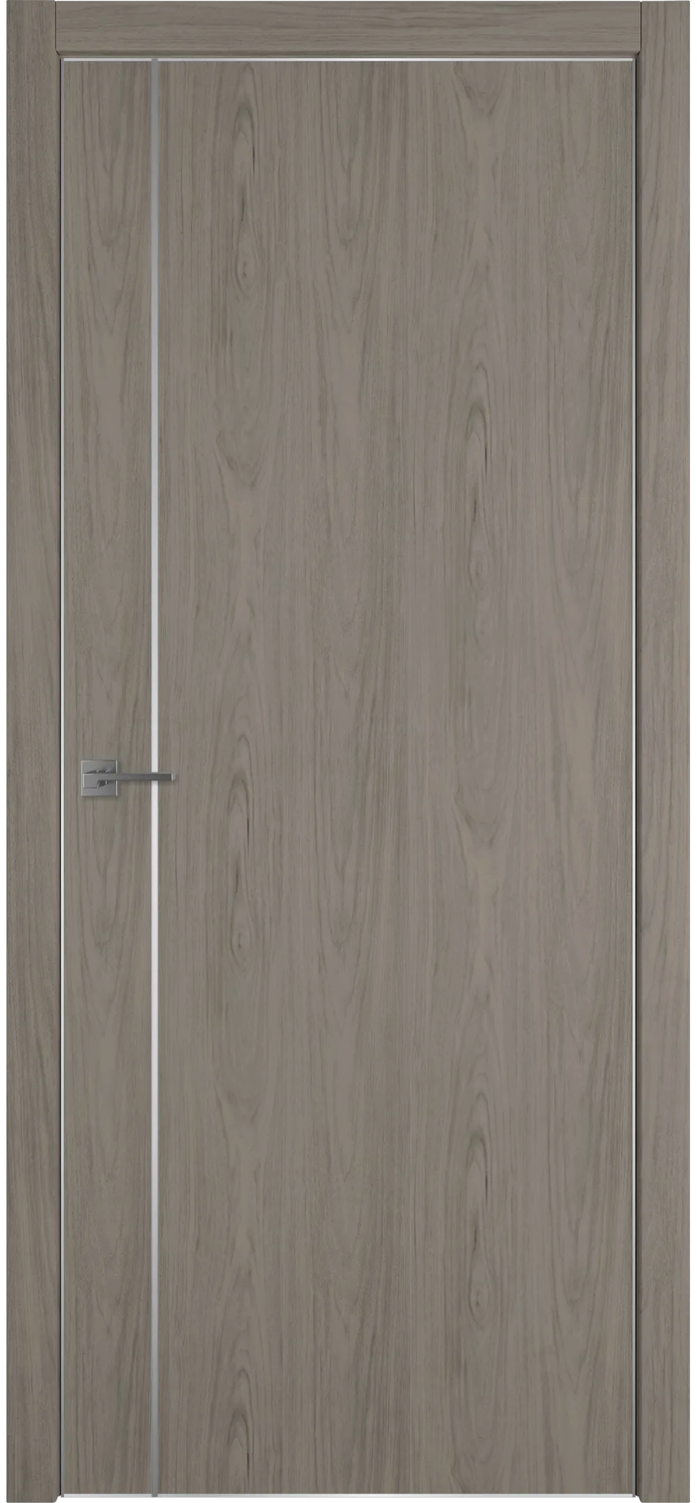 Witon 1 VM 800*2000 Орех шерман Silver Edge Молдинг серебро накладной
