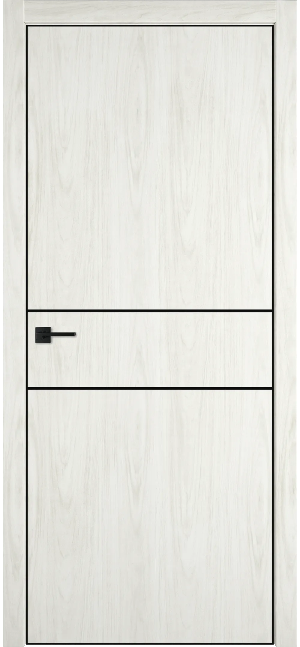 Witon 2 800*2000 Орех молочный Black Edge Молдинг Черный