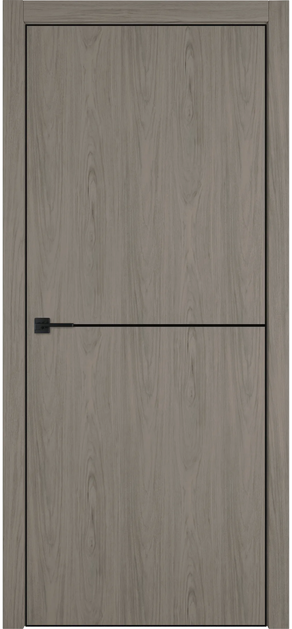 Witon 1 800*2000 Орех шерман Black Edge Молдинг Черный