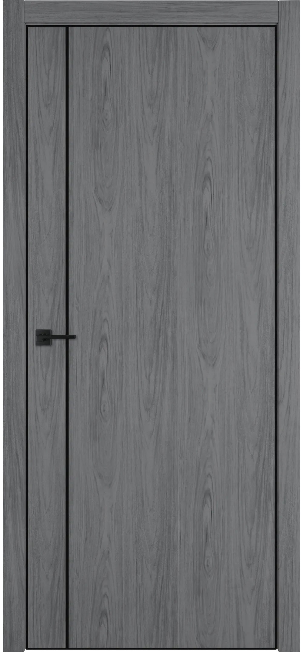 Witon 1 VM 800*2000 Орех пепельный Black Edge Молдинг черный накладной