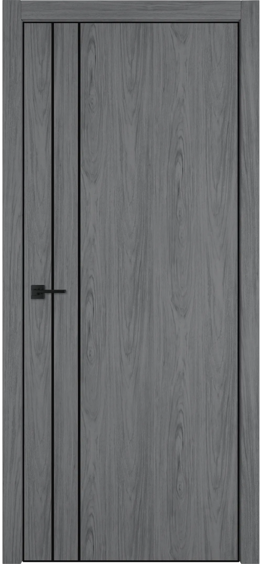 Witon 2 VM 800*2000 Орех пепельный Black Edge Молдинг черный накладной