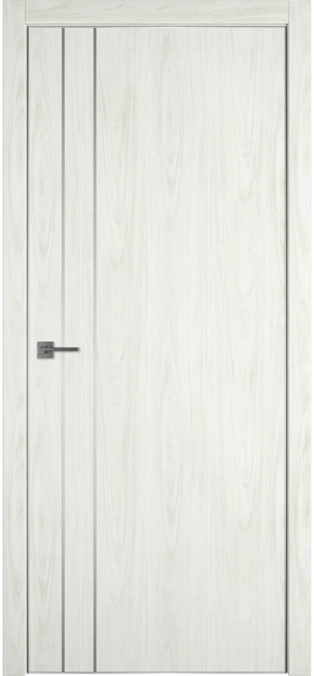 Witon 2 VM 800*2000 Орех молочный Silver Edge Молдинг серебро накладной