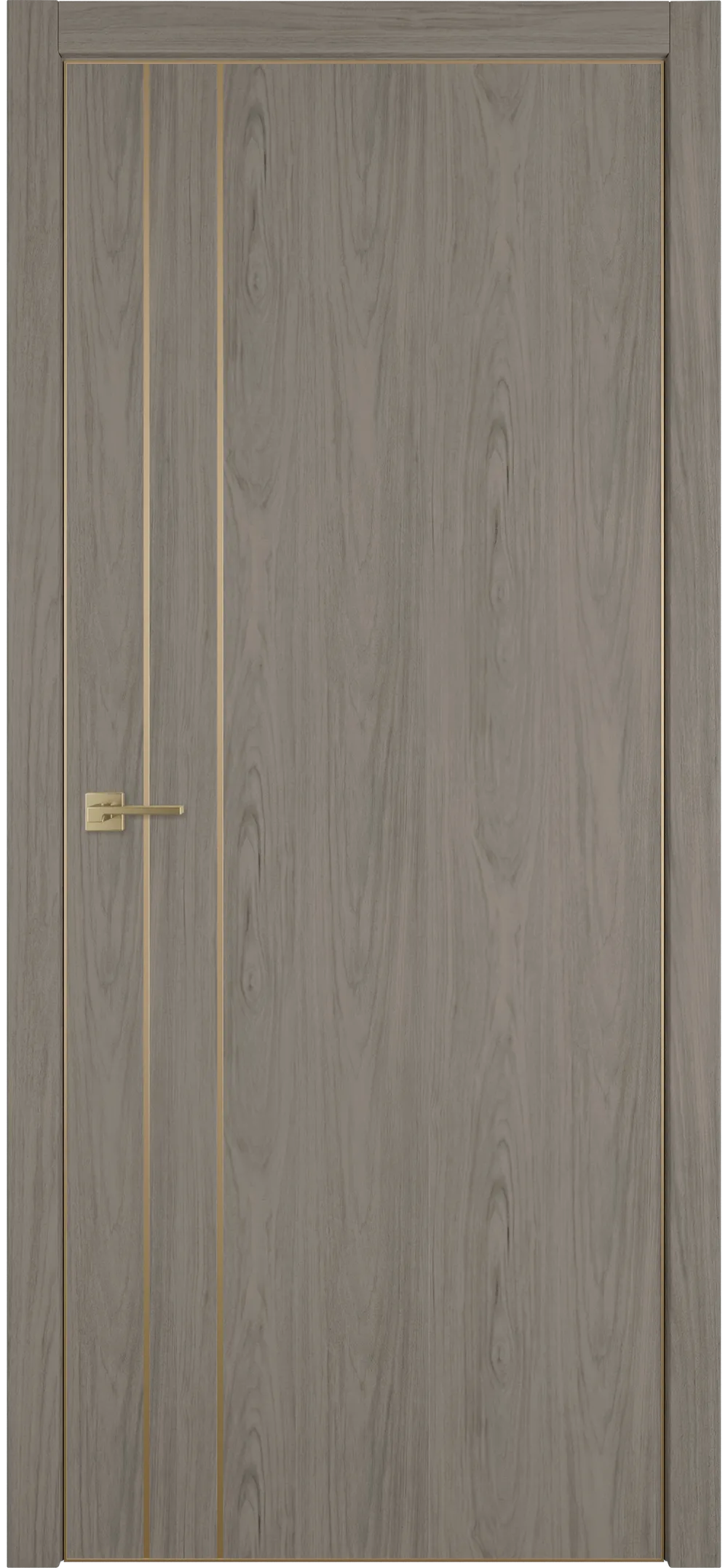 Witon 2 VM 800*2000 Орех шерман Gold Edge Молдинг золото накладной