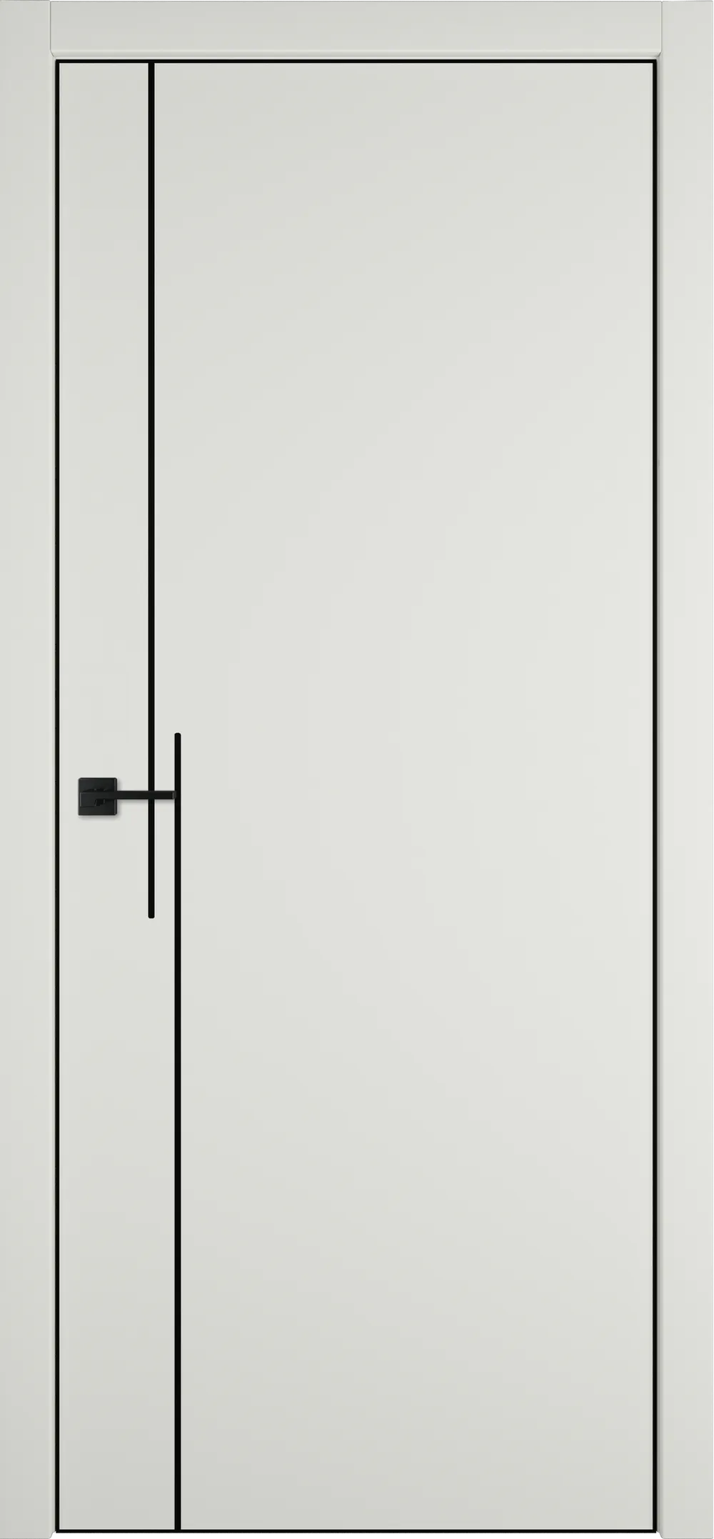 Urban Штрих 2А 800*2000 Emalex MidWhite Black Edge Молдинг Черный зпп Eclipse зпз 196