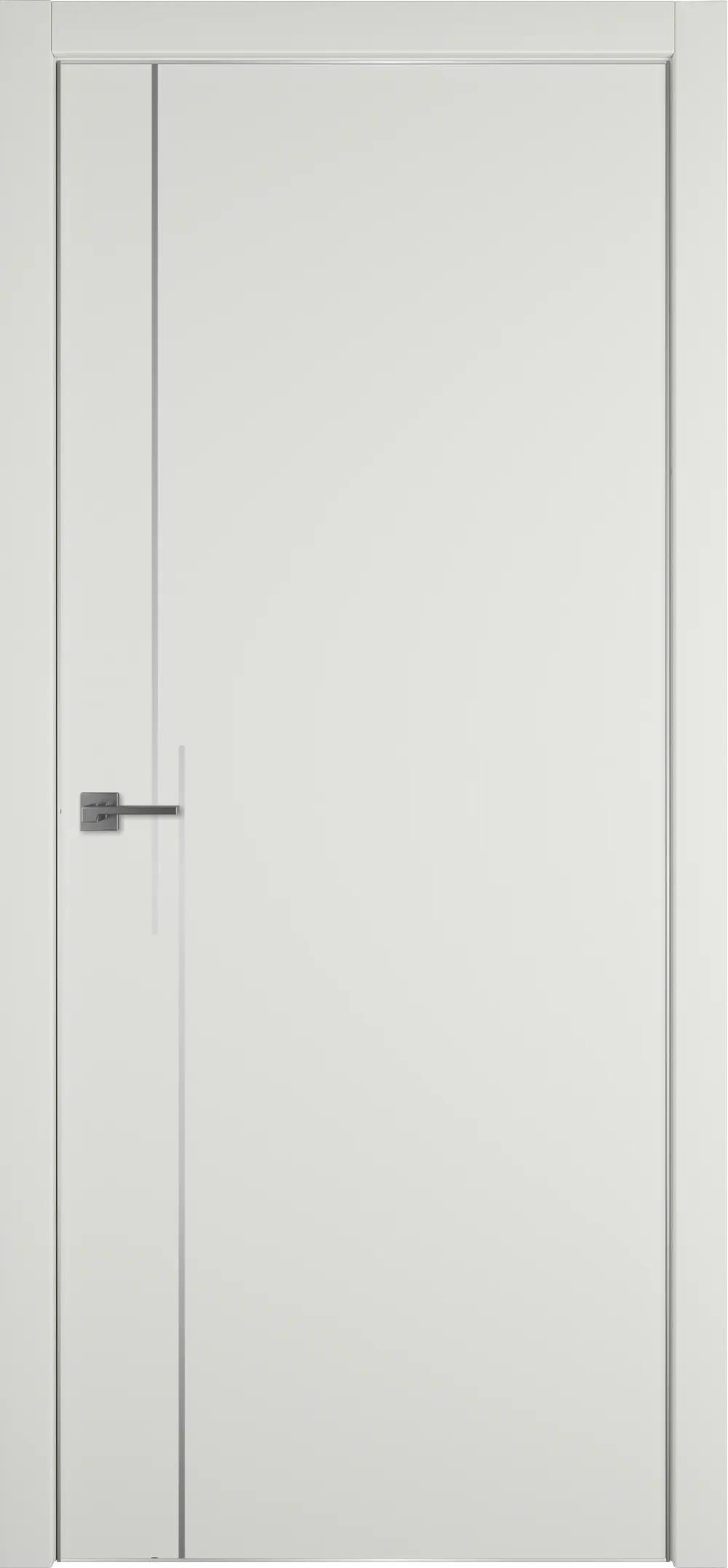 Urban Штрих 2А 800*2000 Emalex MidWhite Silver Edge Молдинг Серебро зпп Eclipse зпз 196