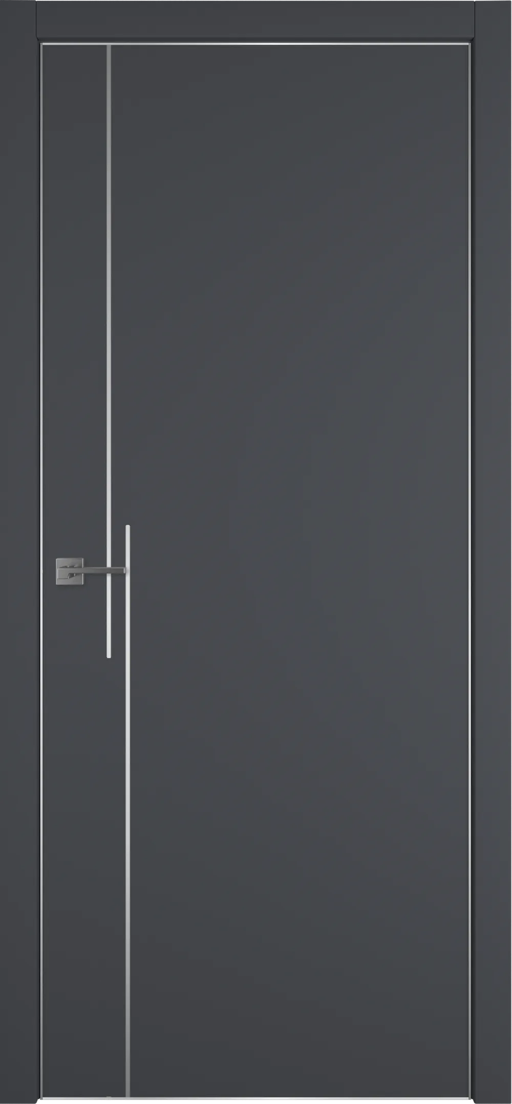 Urban Штрих 2А 800*2000 Emalex Onyx Silver Edge Молдинг Серебро зпп Eclipse зпз 196