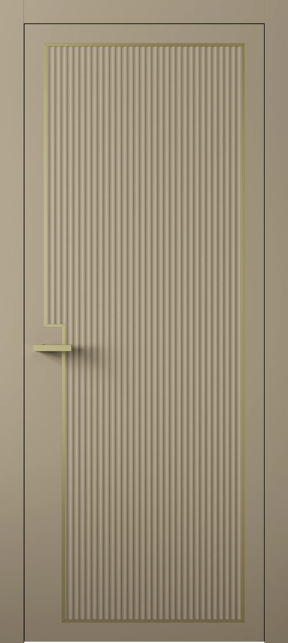 Ultra 1 ДГ 800*2000 (38) Стронг сантьяго Молдинг Золото ПВХ в цвет полотна с 2-х сторон Врезка 0