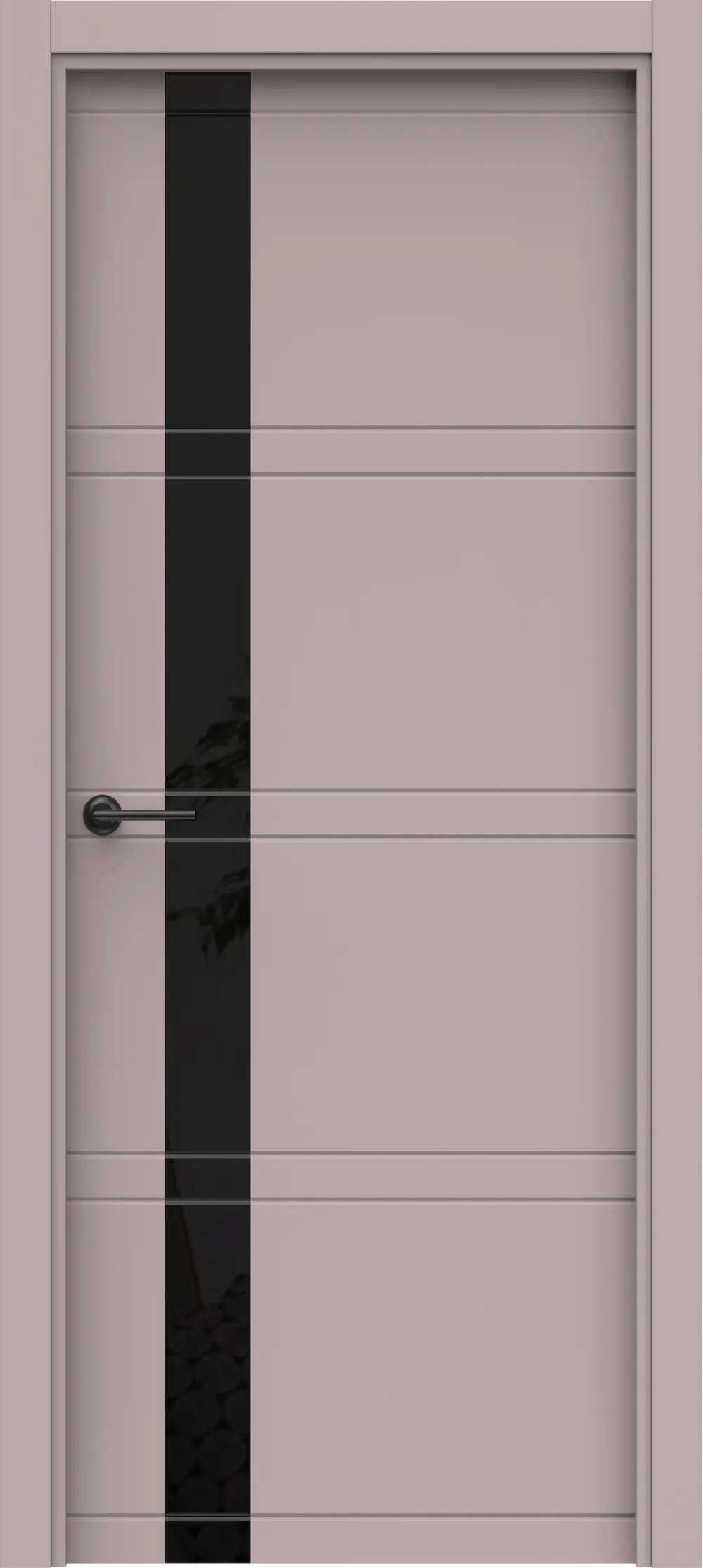 Blend 1 ДГ Lacobel черный лак 800*2000 (38) Софт лаванда ПВХ в цвет полотна с 2-х сторон Врезка 0