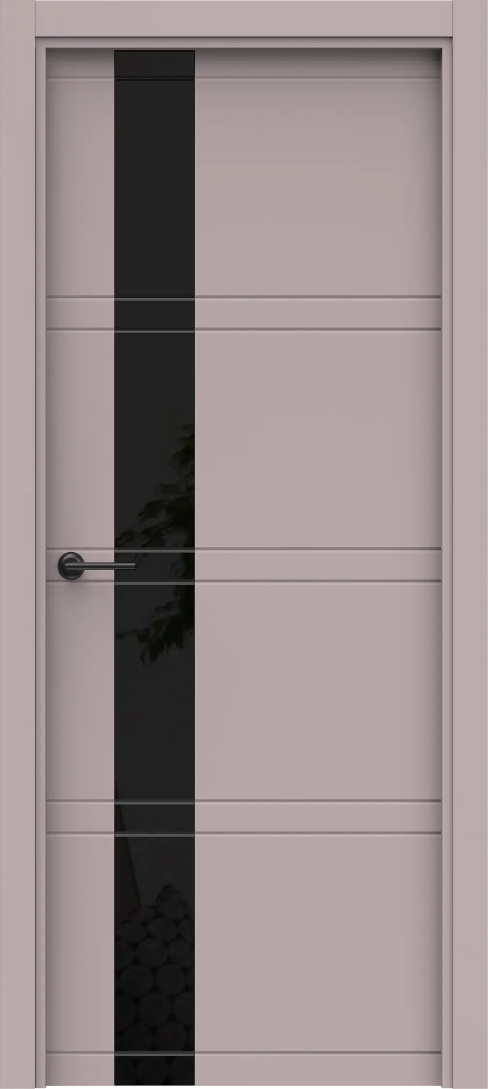 Blend 2 ДГ Lacobel черный лак 800*2000 (38) Софт лаванда ПВХ в цвет полотна с 2-х сторон Врезка 0