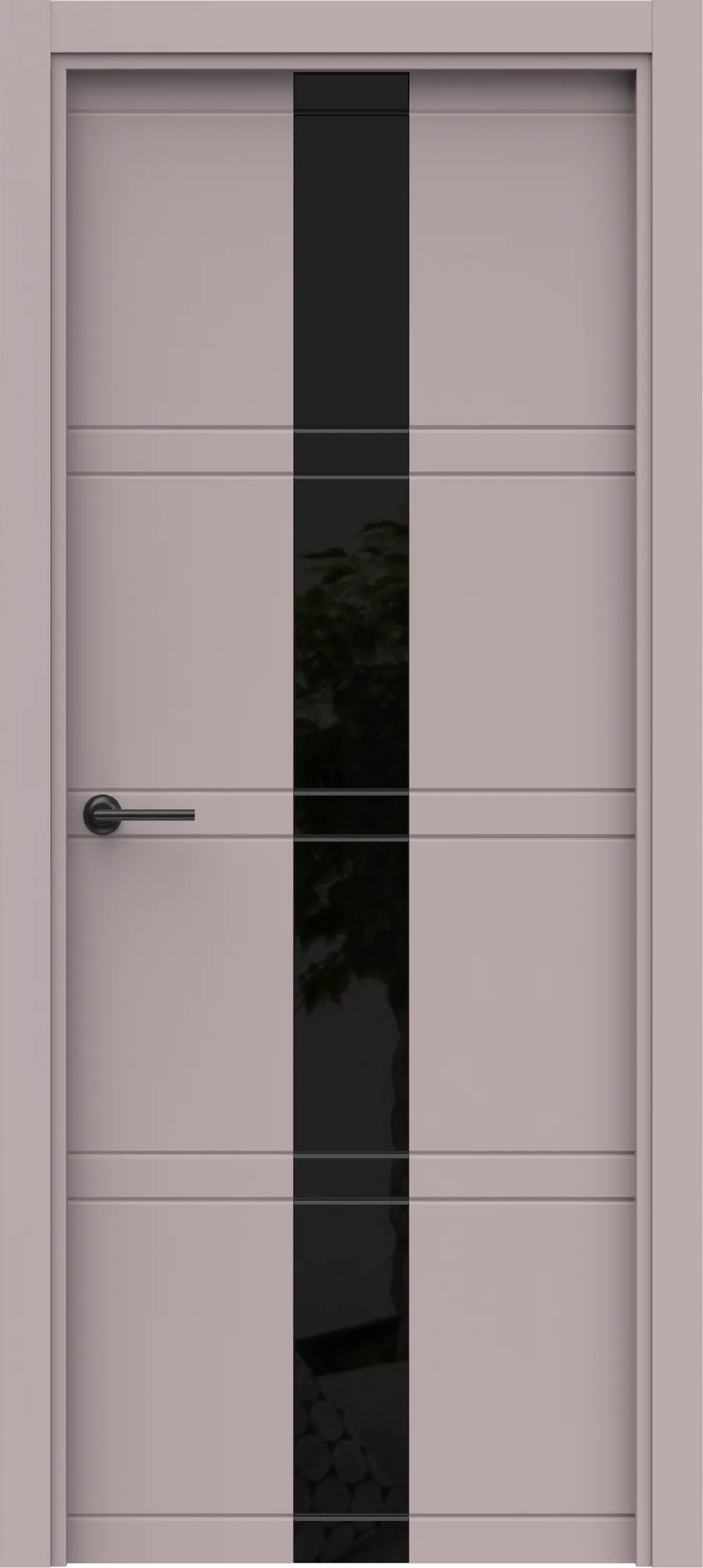 Blend 5 ДГ Lacobel черный лак 800*2000 (38) Софт лаванда ПВХ в цвет полотна с 2-х сторон Врезка 0