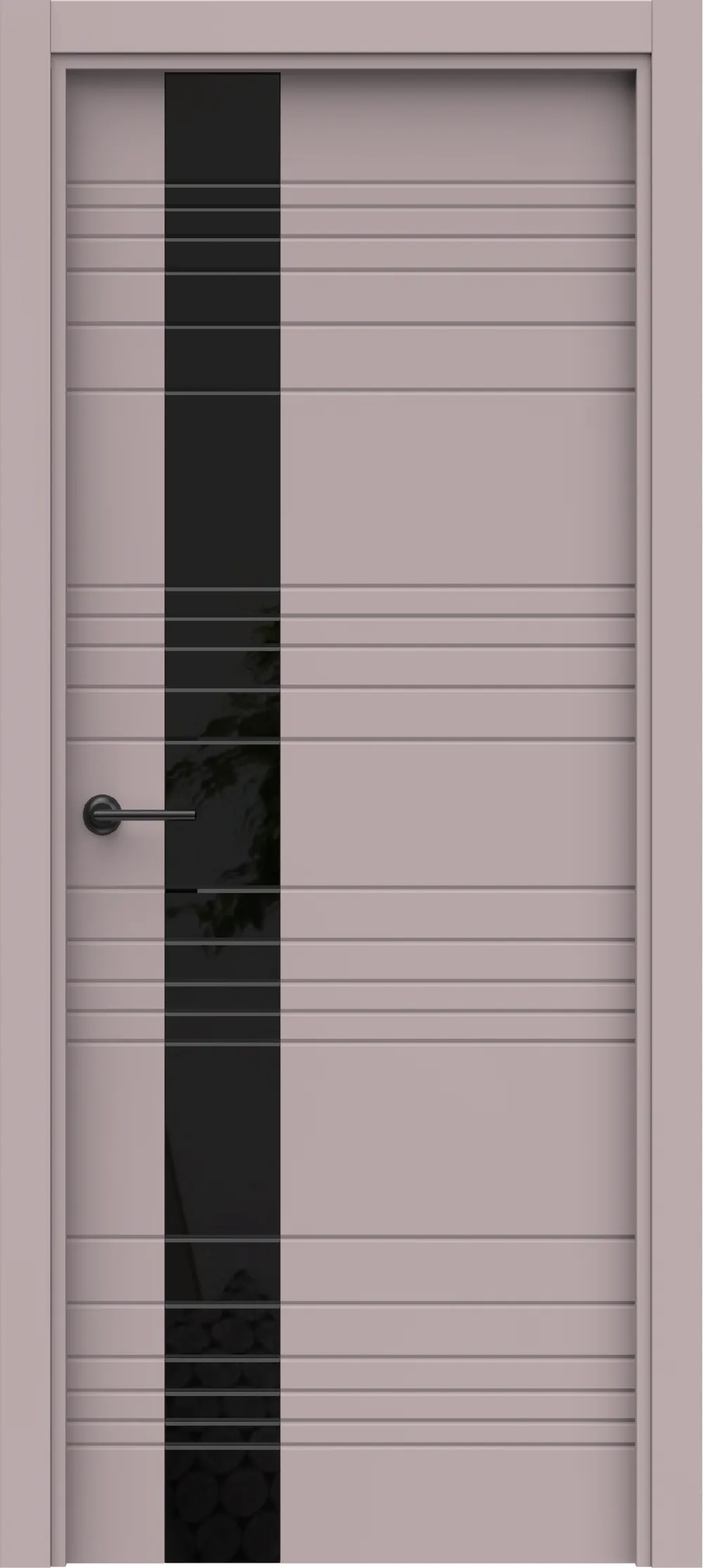 Blend 8 ДГ Lacobel черный лак 800*2000 (38) Софт лаванда ПВХ в цвет полотна с 2-х сторон Врезка 0