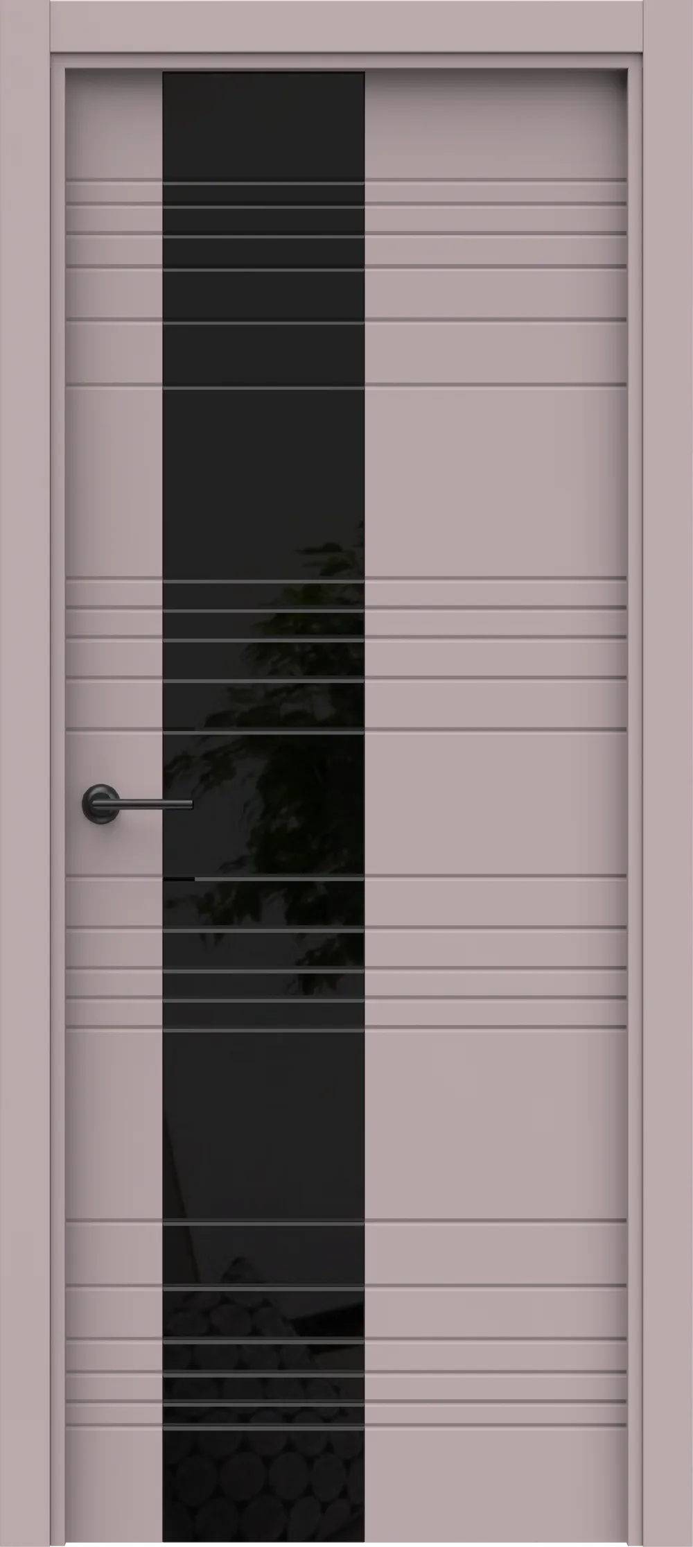 Blend 9 ДГ Lacobel черный лак 800*2000 (38) Софт лаванда ПВХ в цвет полотна с 2-х сторон Врезка 0