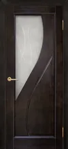 Дива ДО графит с фрезеровкой Медовый орех