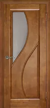 Дива ДО графит с фрезеровкой Медовый орех