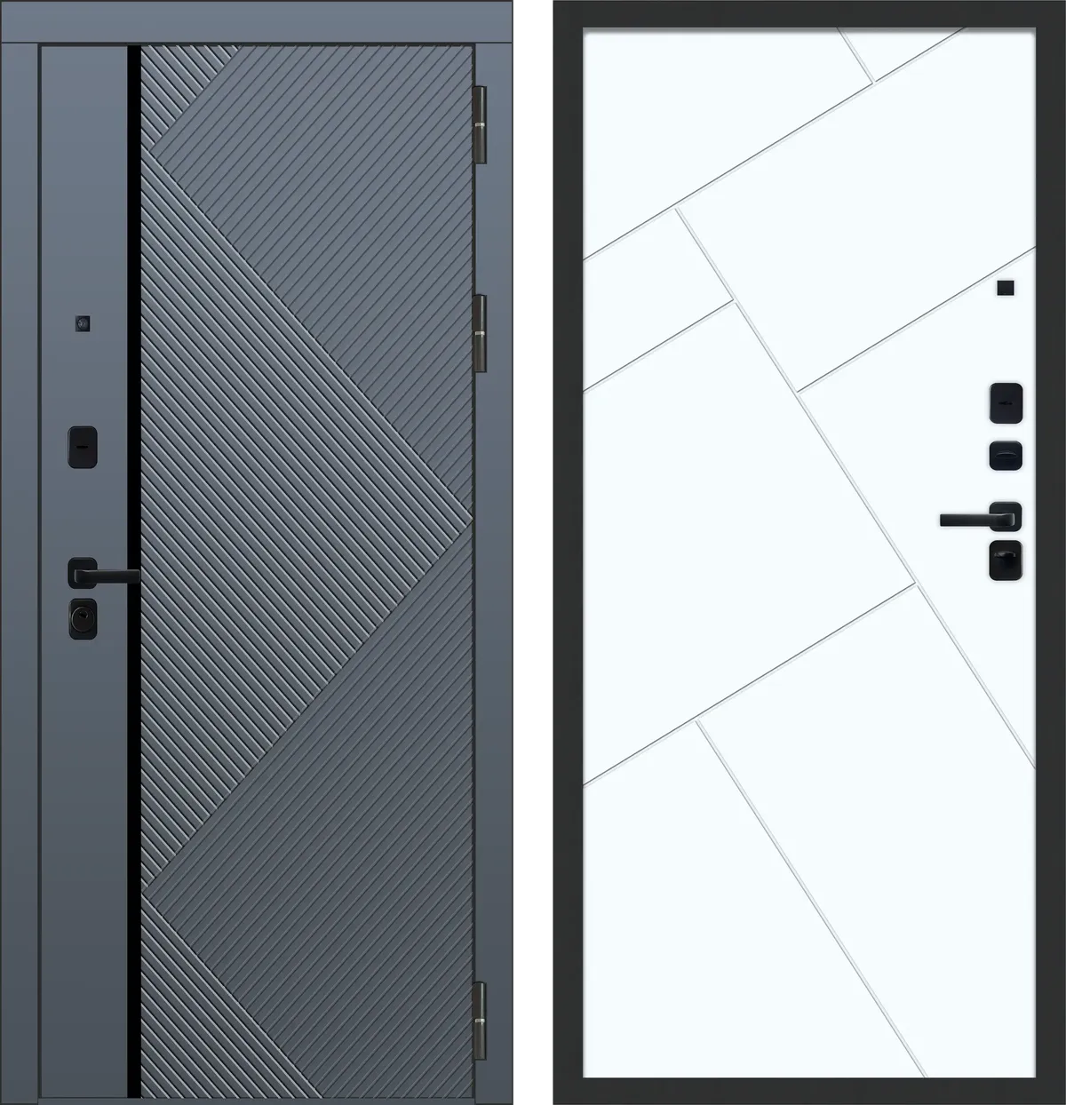 M104 ФЛП-37 Velluto Oscure AG 710 - с фрезеровкой Velluto Bianco AG 700 