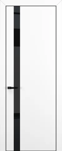 Квалитет К2 Black Classic 800*2000 Белый матовый ALU Черная с 4-х зпп Eclipse 3.0 под 2 петли зпз 196 REVERS R