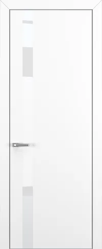 Квалитет К2 White Pure 800*2000 Белый матовый ALU Серая с 4-х зпп Eclipse 3.0 под 2 петли зпз 196 REVERS L