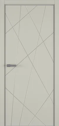 Chaos ДГ ART Lite 800*2000 RAL 7044 ALU Серая с 4-х