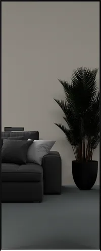 Elen INVISIBLE Вставка зеркало (снаружи) 800*2000 ALU Черная с 4-х зпп Eclipse под 3 петли зпз 196 R