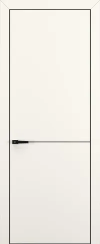 Квалитет К10 800*2000 Молочный матовый ALU Черная с 4-х молдинг черный (Mb) зпп Eclipse 3.0 под 2 петли зпз 196 REVERS R