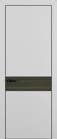 Квалитет К6 Вставка Дуб темный 800*2000 Матовый серый ALU Черная зпп Eclipse 3.0 под 2 петли зпз 196 REVERS R