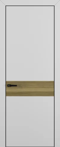 Квалитет К6 Вставка Дуб серый 800*2000 Матовый серый ALU Черная зпп Eclipse 3.0 под 2 петли зпз 196 REVERS R