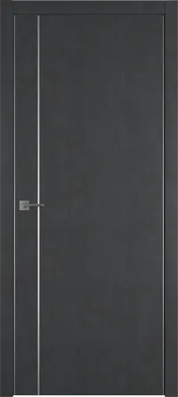 Urban 1 V 800*2000 Jet loft Silver Edge Молдинг Серебро