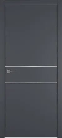 Urban 2 H 800*2000 Emalex Onyx Silver Edge Молдинг Серебро
