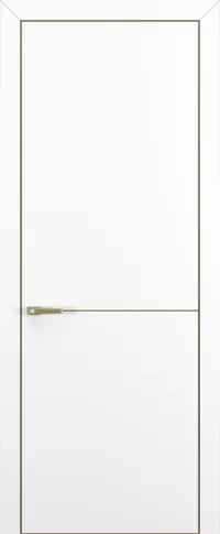 Квалитет К10 800*2000 Белый матовый ALU Золотая с 4-х молдинг золото (Mg) зпп Eclipse 3.0 под 2 петли зпз 196 REVERS L