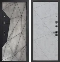 Гарда 9 Геометрия Бетон снежный 860*2050 R