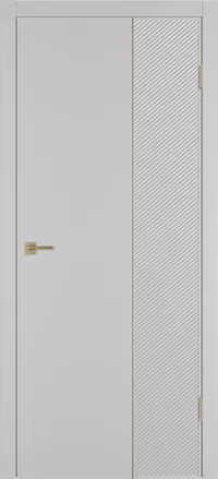 Linea DR2 ДГ 800*2000 Серебро эмаль Молдинг Золото