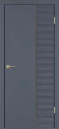 Linea HR2 ДГ 800*2000 Графит эмаль Молдинг Золото
