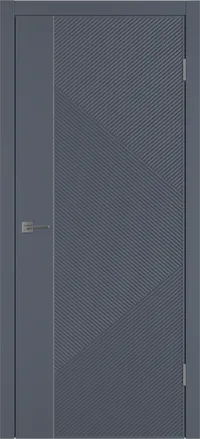 Linea ART1 ДГ 800*2000 Графит эмаль Молдинг Серебро