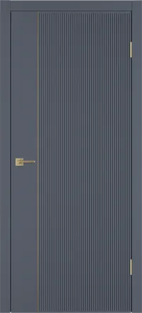 Linea VR1 ДГ 800*2000 Графит эмаль Молдинг Золото