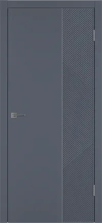 Linea ART2 ДГ 800*2000 Графит эмаль Молдинг Серебро