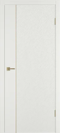 Linea DR1 ДГ 800*2000 Мокко эмаль Молдинг Золото